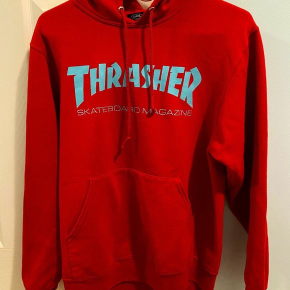 Thrasher Sweaters - Red Thrasher Hoodie